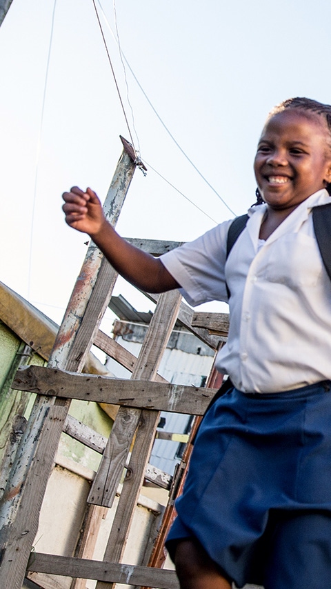 Two African schoolchildren