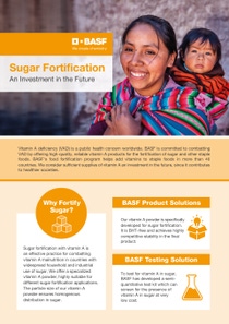 Title of flyer Sugar Fortification Title of flyer Sugar Fortification